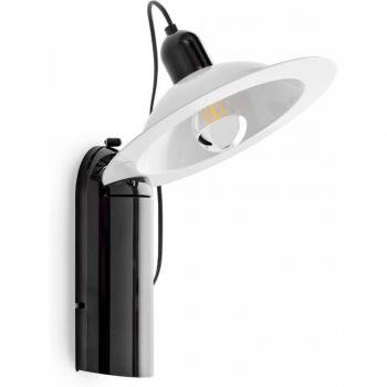 Lámpara Stilnovo Lampiatta LED de mesa/pared, negra