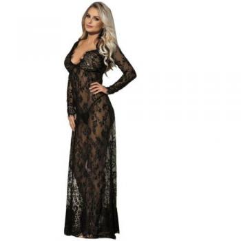 Vestido Largo de Manga Larga Sublime S/M