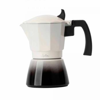 Cafetera Italiana Jata HCAF2403 - Aluminio, 3 Tazas, Apta Inducción, Asa Antiquemaduras