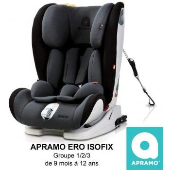 Apramo A.EROS.1 - Silla de coche grupo 1, 2, 3, unisex, color negro