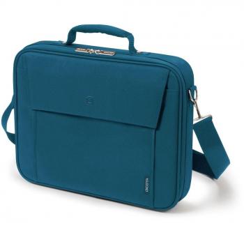 Dicota Multi 14–15,6 pulgadas BASE Bolsa para el hombro para portátil, ordenador y tablet, bolsa de portátil plegable y ligera, azul