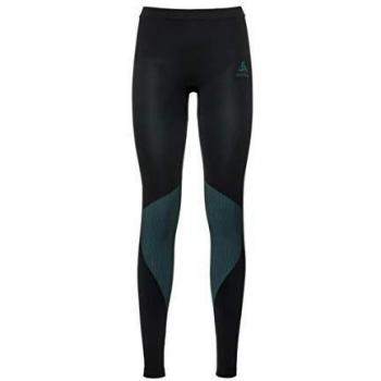 Odlo Performance Suw Bottom - Pantalones para Mujer, Todo el año, Rendimiento, Mujer, Color Negro - Azul Radiance, tamaño Small