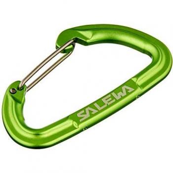 Mosquetón Salewa Hot G3 Wire verde, tipo: mosquetón, características: ligero, de alambre, con cierre de seguridad, diseñado para escalada y deportes al aire libre