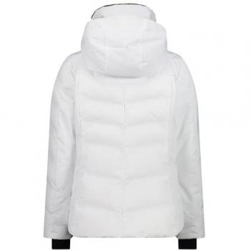 Chaqueta de esquí para mujer CMP 33W0376 Blanco con capucha fija, talla M
