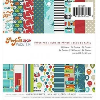 Vacanza perfetta carta Pad 6 X 6 36/fogli-monofacciale