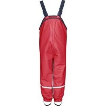 Pantalones de Lluvia con Forro Polar Rojo para Niños Talla 80