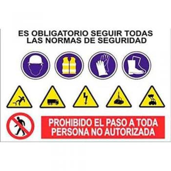 Cartel de Obra Glasspack 1000x700 mm