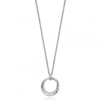 Collar Chic Viceroy con Elegantes Circonitas y Tres Anillas