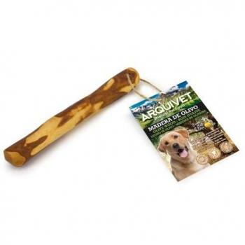 Mordedor de Madera de Olivo Natural para Perros - Tamaño Pequeño