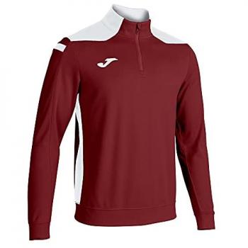 Sudadera Joma Championship VI Hombre Burdeos Blanco 3XL Sin Capucha