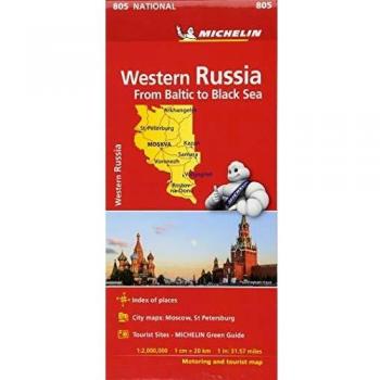 Mapa National Rusia Oeste - Del Baltico al Mar Negro