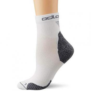 Odlo Ceramicool Quarter Running Socks - White - Size 42-44 (Men)