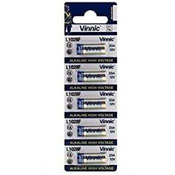 Vinnic L1028F 23A 12V Alkaline Battery Pack of 5