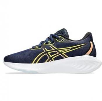Asics Gel-Cumulus 26 GS Zapatilla Running Niño, Color Azul Marino y Amarillo, Talla 36 EU