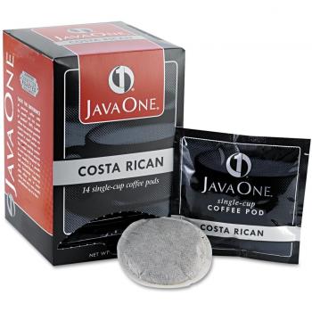 Java One Coffee Pods, Estate Costa Rican Blend, Single Cup, 14/Box by Java One