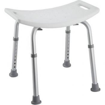 Taburete de baño Glauce con diseño ergonómico y antideslizante