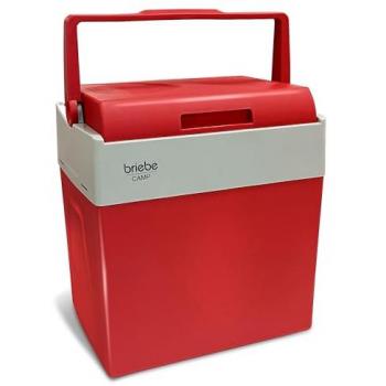 Nevera Portátil Eléctrica Briebe CF1153RED, 28L, Enfría y Calienta, Conexión 12V/220V, Bajo Consumo, Rojo