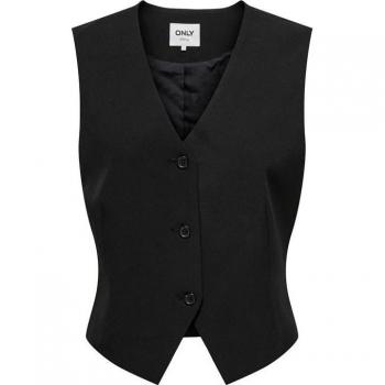 Chaleco ajustado corto Only onlkayle-orleen life black mujer