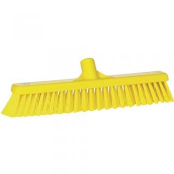 Escoba Vikan 410mm Combinada Dura/Suave Amarilla