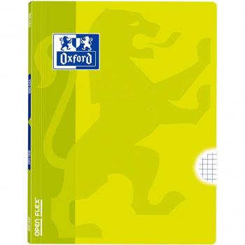 Libreta Grapada Oxford School A4 48 Hojas Cuadrícula 4mm Tapa Plástico Lima
