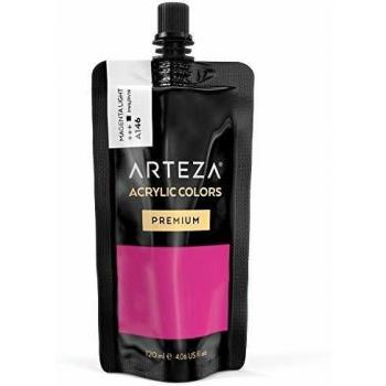 ARTEZA Pintura acrílica para manualidades y arte | Tubo de 120 ml | Acrílico de color Magenta Claro