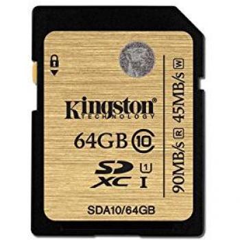 Kingston SDA10/64GB - Tarjeta SD profesional de 64 GB