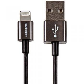 StarTech 1M Premium USB-A to Lightning Cable with Metal Connectors, MFi Certified, Black