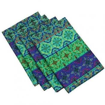 Decoraciones para el hogar Impreso de algodón de 20x20 pulgadas servilletas conjunto de 4 india 200TC