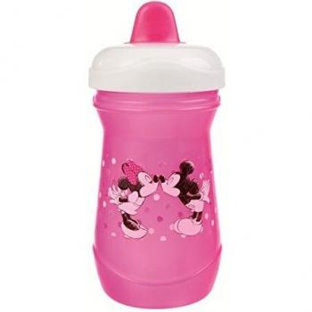 Disney Baby 80800726 - Taza antifugas punta suave, diseño Minnie, para 4-18 meses, color rosa