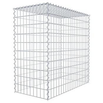 Gabiona modular de 100 cm x 100 cm x 50 cm, malla de 5 cm x 10 cm, con espiral para montaje en altura