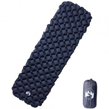 Colchón Inflable de Camping 190x58x6 cm Color Gris para 1 Persona