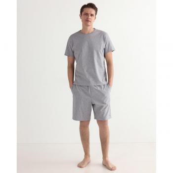 Pijama de hombre jersey gris melange Roberto Verino