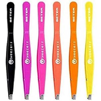Beter Magnetic Straight Tip Pink Tweezers