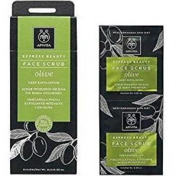 Apivita Face Scrub for Deep Exfoliation with Olive 2x8ml
