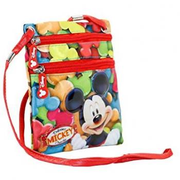 Bolso Bandolera Mini Vertical Mickey Mouse Delicious Rojo 14.5 x 17 cm