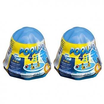Gre 08012X2 - Pack de dosificador flotante para el mantenimiento del agua de la piscina de 0-10 m3, 2 x 250 gr