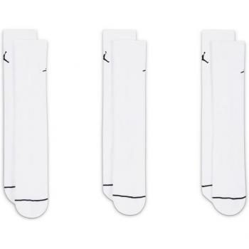 Pack de 3 pares de calcetines Crew Basket Jordan Everyday Cushioned Unisex - Blanco - Talla: 39-42