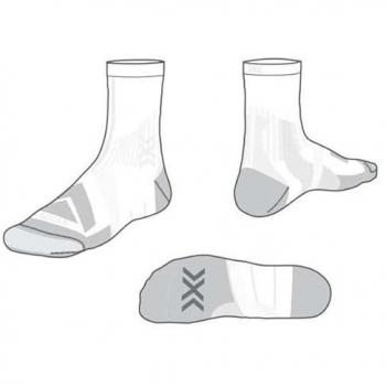 X-Socks Calcetines Bike Expert Crew Blanco 39-41 Unisex adulto Arctic White/Pearl Grey