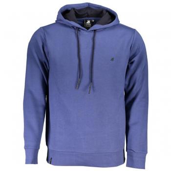 U.S. Polo Assn. Men's Blue Embroidered Long Sleeve Hooded Sweatshirt - Size M