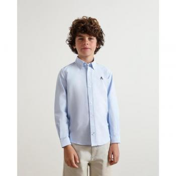 Camisa de niño manga larga lisa Scalpers