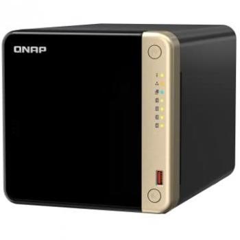 QNAP TS-464 4-Bay High-Performance Desktop NAS with Intel Celeron Quad-Core Processor, M.2 PCIe Slots, and Dual 2.5GbE Network Connectivity (Diskless)