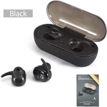 Auriculares Inalámbricos Y30 TWS Bluetooth 5.0 con Cancelación de Ruido, Sonido Estéreo 3D, Resistentes al Agua