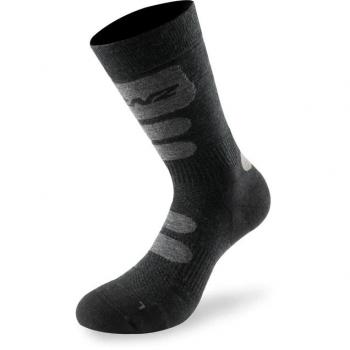 Lenz Trekking 8.0 Merino Wool Socks - Black - Size 35-38 - Unisex