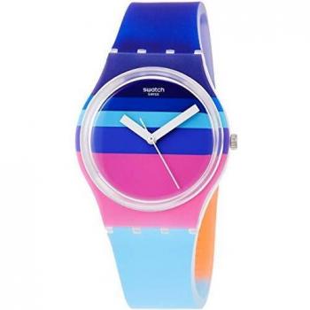 Swatch Reloj Analógico para Hombre de Cuarzo con Correa en Silicona GE260