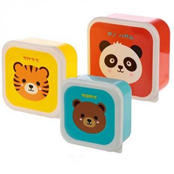 Fiambreras Infantiles Adoramals - Set de 3 con Diseño de Animales Adorables