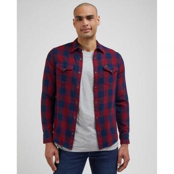 Camisa de hombre Lee Classic de cuadros en color rojo