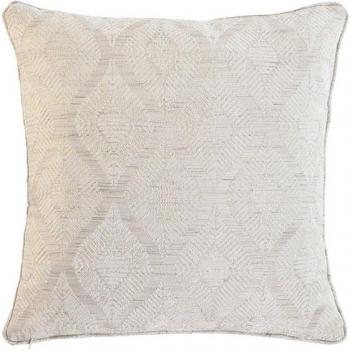 Cojín poliéster 45x45x45 420 g. jaquard beige