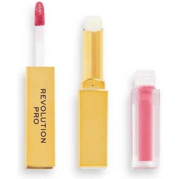 Revolution Pro - Dúo de labial líquido ultra mate + bálsamo Supreme Stay 24HR - Tono Struck 2,5 g