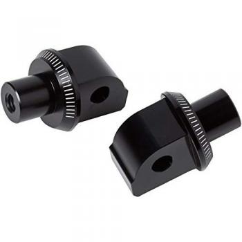 Herraje de Estribera Pasajero Puig 9870N para Aprilia Dorsoduro y Shiver 900 (2017-2018) - Negro Unisex