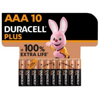 Pila alcalina Duracell Plus Power LR03 AAA Blister 10